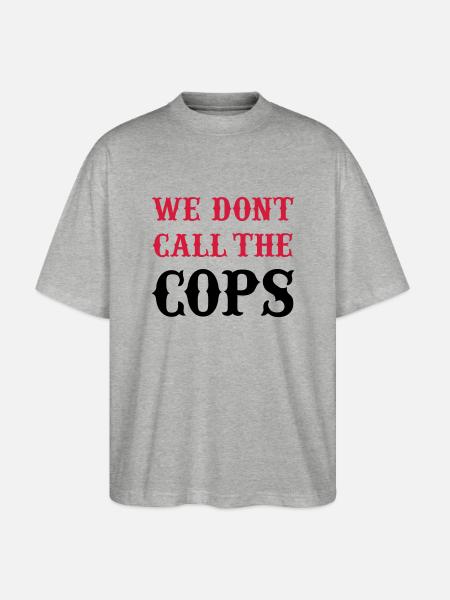 cops - Stanley/Stella Oversized Unisex Bio T-Shirt Blaster 2.0 - Grau meliert