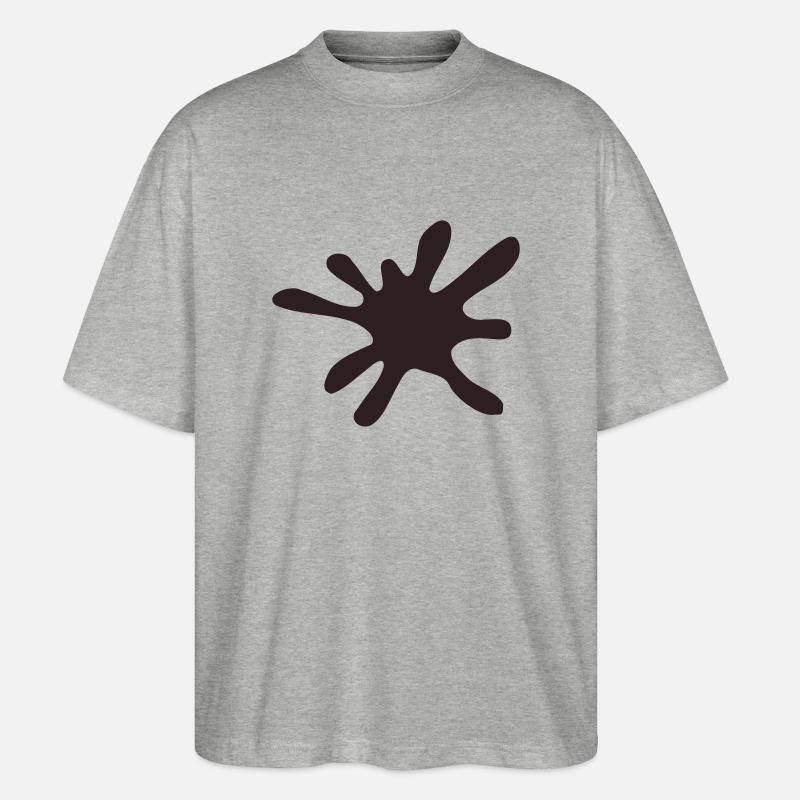 Klecks - Stanley/Stella Oversized Unisex Bio T-Shirt Blaster 2.0 - Grau meliert