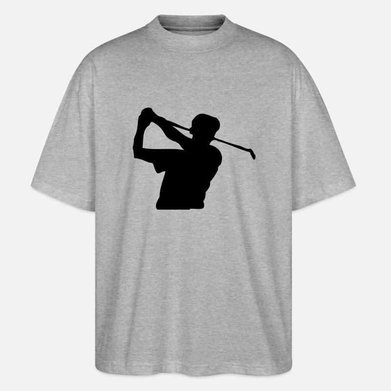 Golf - Stanley/Stella Oversized Unisex Bio T-Shirt Blaster 2.0 - Grau meliert