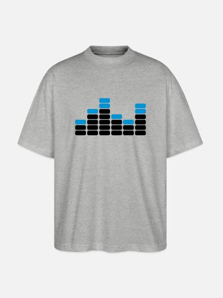 musik - Stanley/Stella Oversized Unisex Bio T-Shirt Blaster 2.0 - Grau meliert