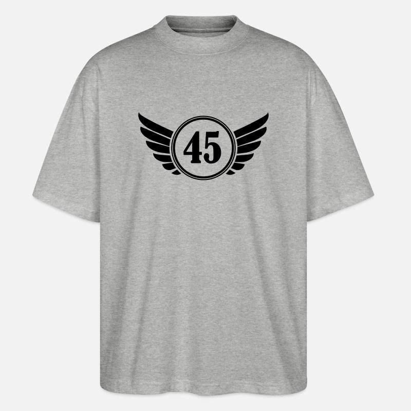 45 - Stanley/Stella Oversized Unisex Bio T-Shirt Blaster 2.0 - Grau meliert