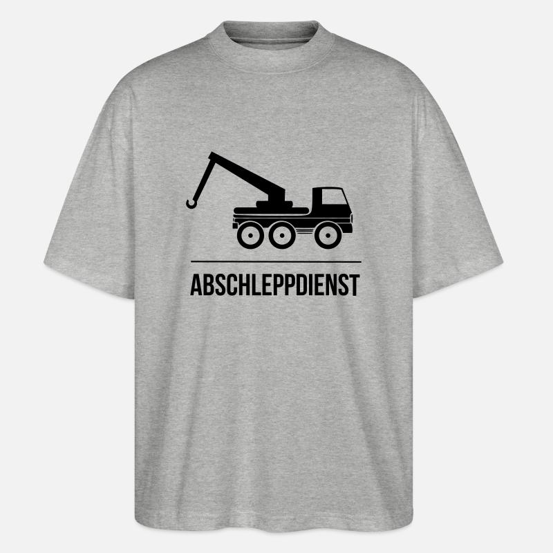 Abschleppdienst - Stanley/Stella Oversized Unisex Bio T-Shirt Blaster 2.0 - Grau meliert