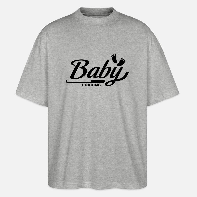 baby_loading_f1 - Stanley/Stella Oversized Unisex Bio T-Shirt Blaster 2.0 - Grau meliert