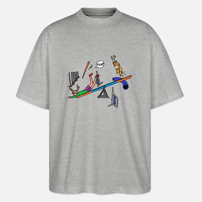 Geschicklichkeit - Stanley/Stella Oversized Unisex Bio T-Shirt Blaster 2.0 - Grau meliert