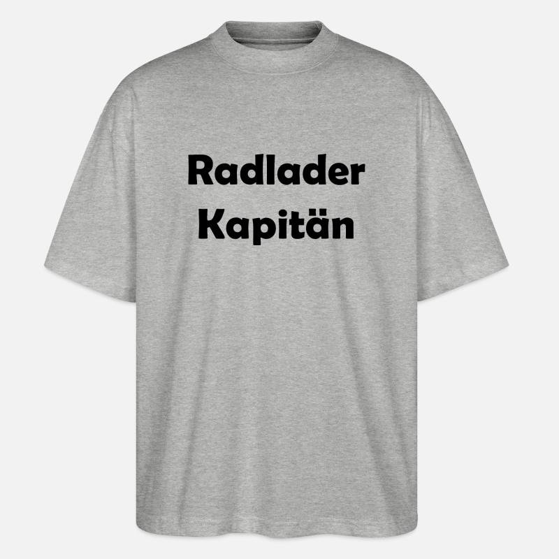 Capitaine de chargeuse sur pneus - T-shirt bio Blaster 2.0 coupe oversize Stanley/Stella Unisexe - gris chiné