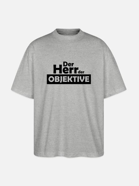 Der Herr der objektive - Stanley/Stella Oversized Unisex Bio T-Shirt Blaster 2.0 - Grau meliert