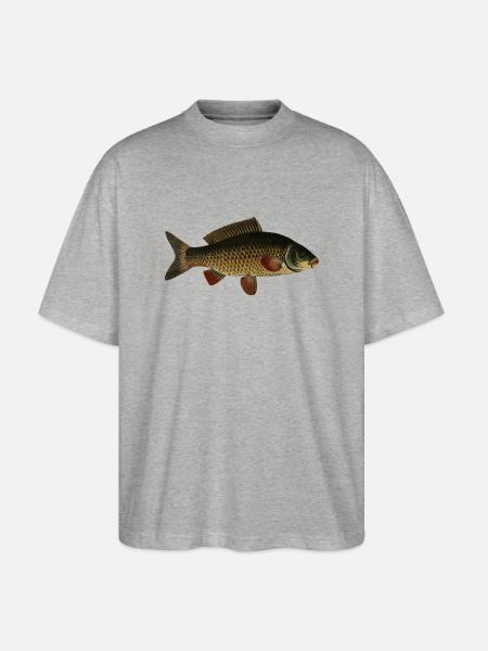 fish107 - T-shirt bio Blaster 2.0 coupe oversize Stanley/Stella Unisexe - gris chiné