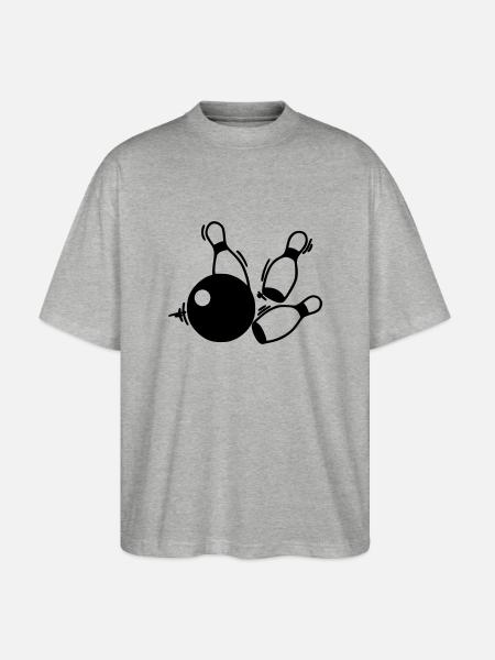 kegel team - Stanley/Stella Oversized Unisex Bio T-Shirt Blaster 2.0 - Grau meliert