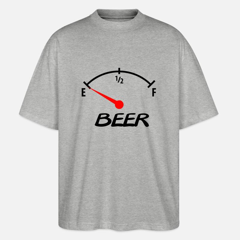 beer - T-shirt bio Blaster 2.0 coupe oversize Stanley/Stella Unisexe - gris chiné