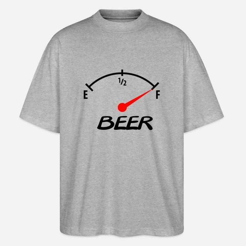 beer - T-shirt bio Blaster 2.0 coupe oversize Stanley/Stella Unisexe - gris chiné