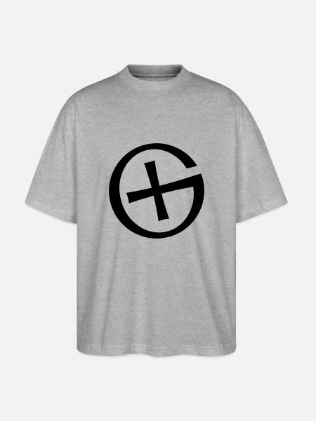Geocaching Logo - Stanley/Stella Oversized Unisex Bio T-Shirt Blaster 2.0 - Grau meliert