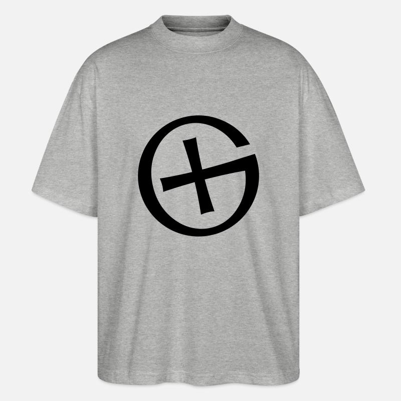 Geocaching Logo - T-shirt bio Blaster 2.0 coupe oversize Stanley/Stella Unisexe - gris chiné