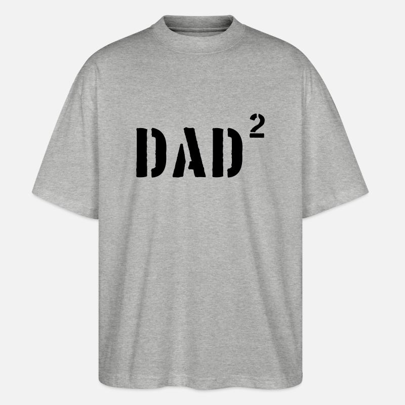 DAD -2 - Stanley/Stella Oversized Unisex Bio T-Shirt Blaster 2.0 - Grau meliert