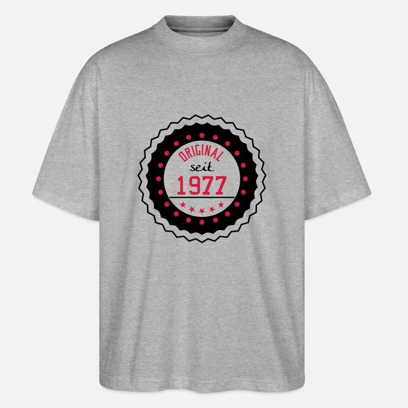 Original seit 1977 - Stanley/Stella Oversized Unisex Bio T-Shirt Blaster 2.0 - Grau meliert
