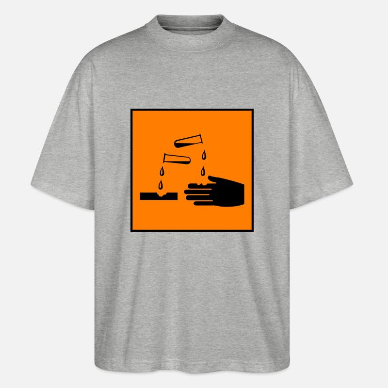 ätzend! - Stanley/Stella Oversized Unisex Bio T-Shirt Blaster 2.0 - Grau meliert