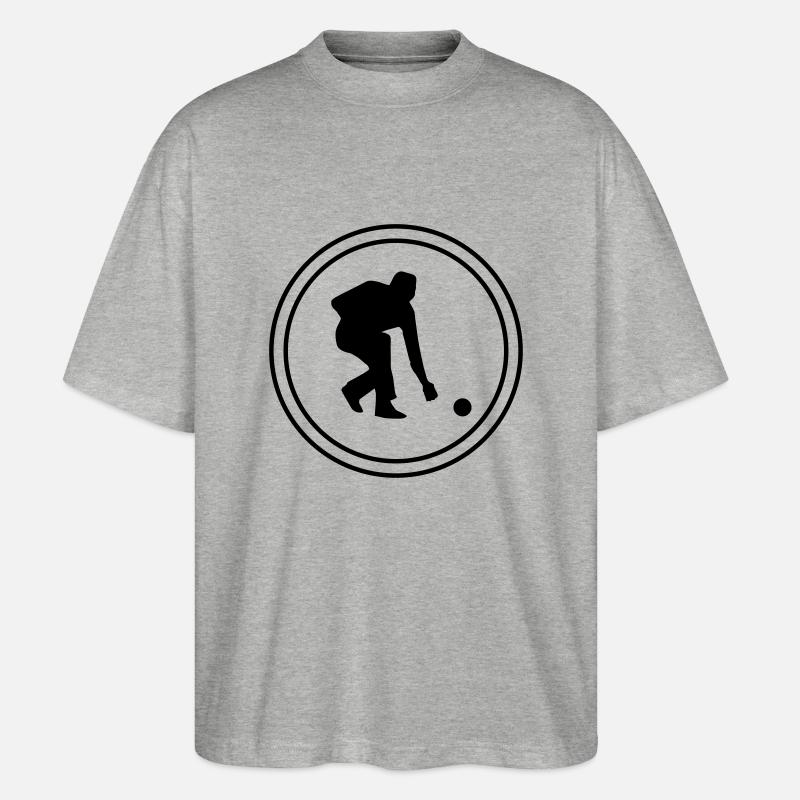 boccia - Stanley/Stella Oversized Unisex Bio T-Shirt Blaster 2.0 - Grau meliert