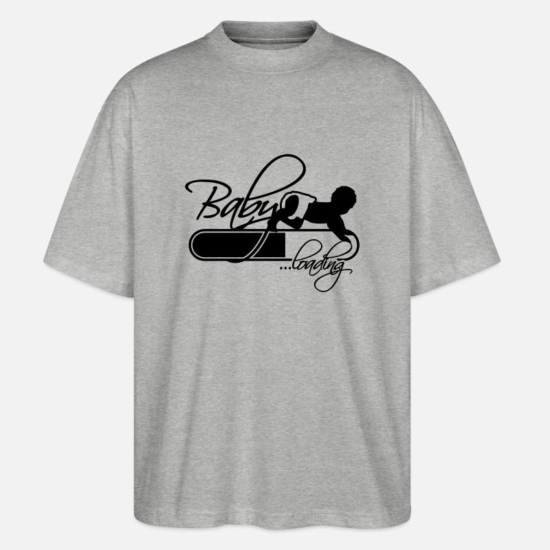 Baby Loading Logo - T-shirt bio Blaster 2.0 coupe oversize Stanley/Stella Unisexe - gris chiné