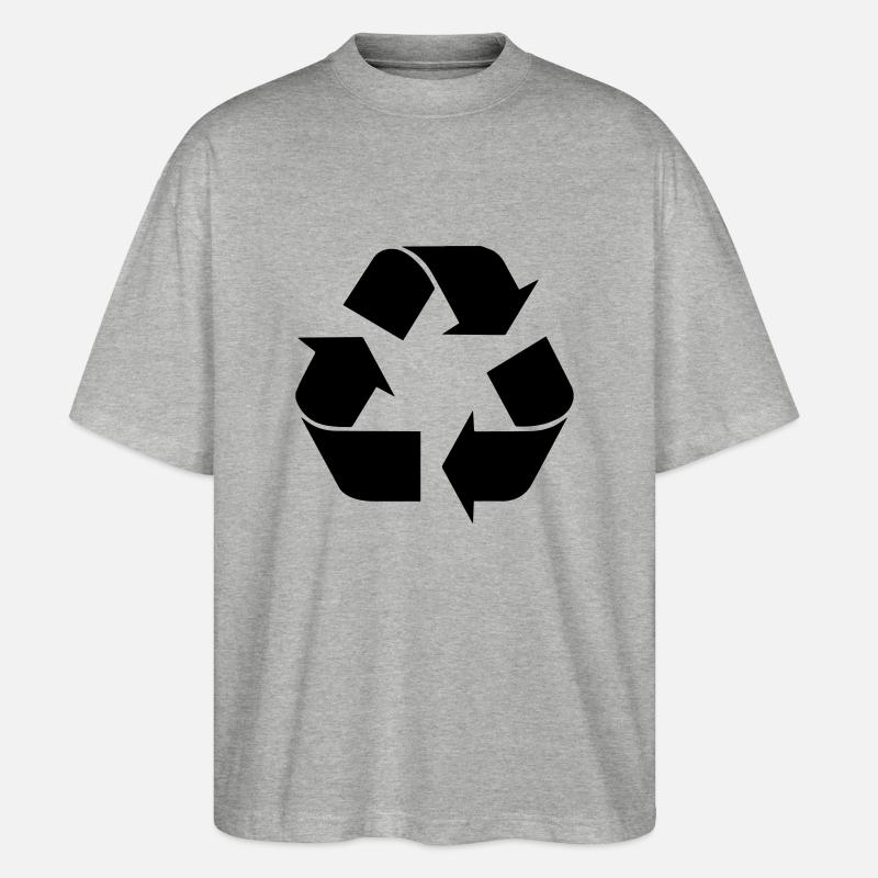 Recycling - Stanley/Stella Oversized Unisex Bio T-Shirt Blaster 2.0 - Grau meliert