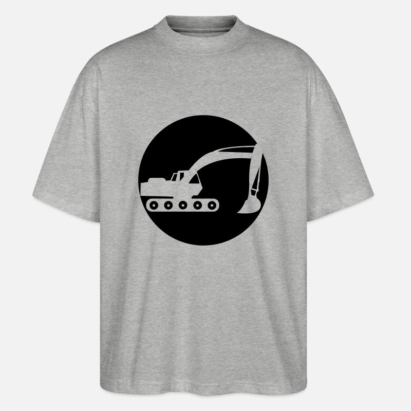 bagger_01 - Stanley/Stella Oversized Unisex Bio T-Shirt Blaster 2.0 - Grau meliert