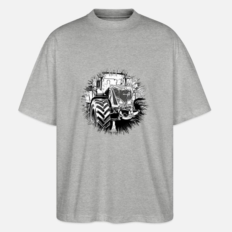 Traktor - Stanley/Stella Oversized Unisex Bio T-Shirt Blaster 2.0 - Grau meliert