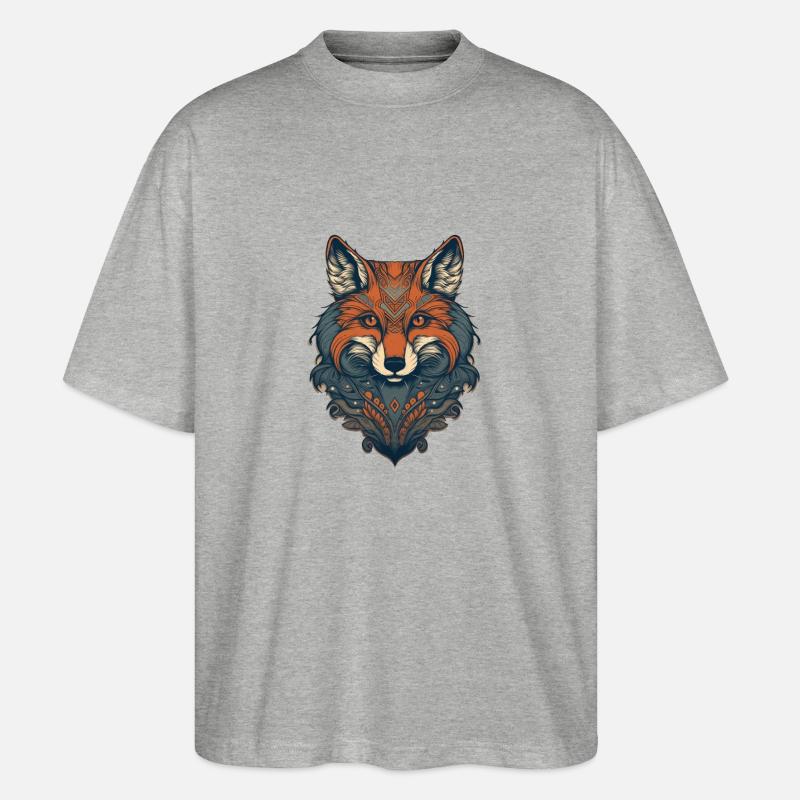 Fuchs - Stanley/Stella Oversized Unisex Bio T-Shirt Blaster 2.0 - Grau meliert