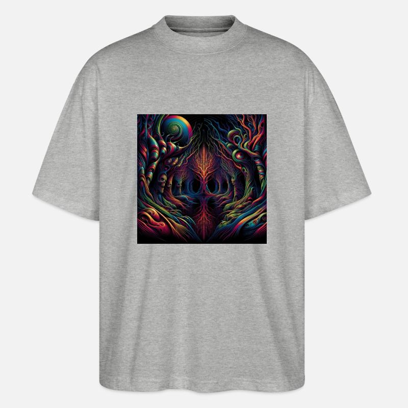 Dark Forest - Stanley/Stella Oversized Unisex Bio T-Shirt Blaster 2.0 - Grau meliert