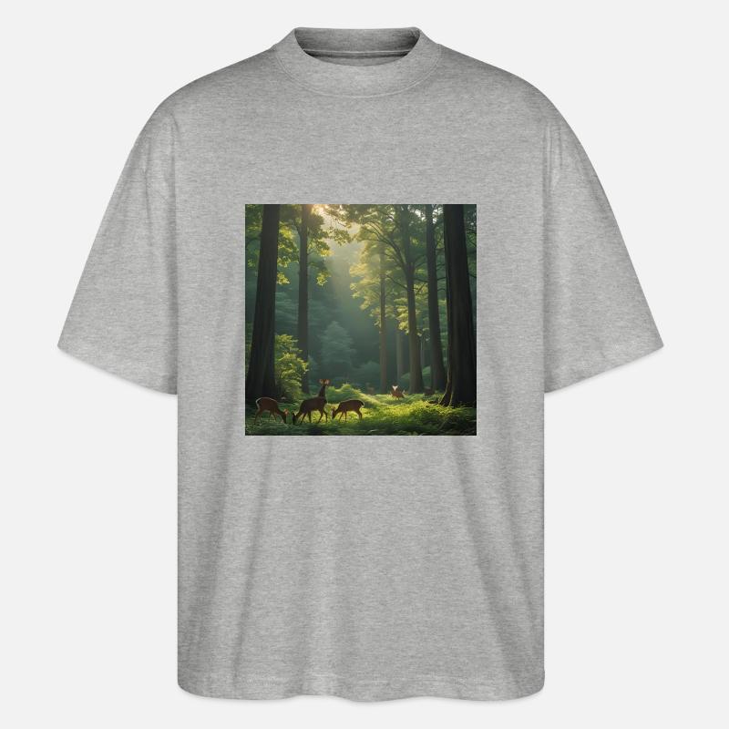 Wald der Stile - Stanley/Stella Oversized Unisex Bio T-Shirt Blaster 2.0 - Grau meliert