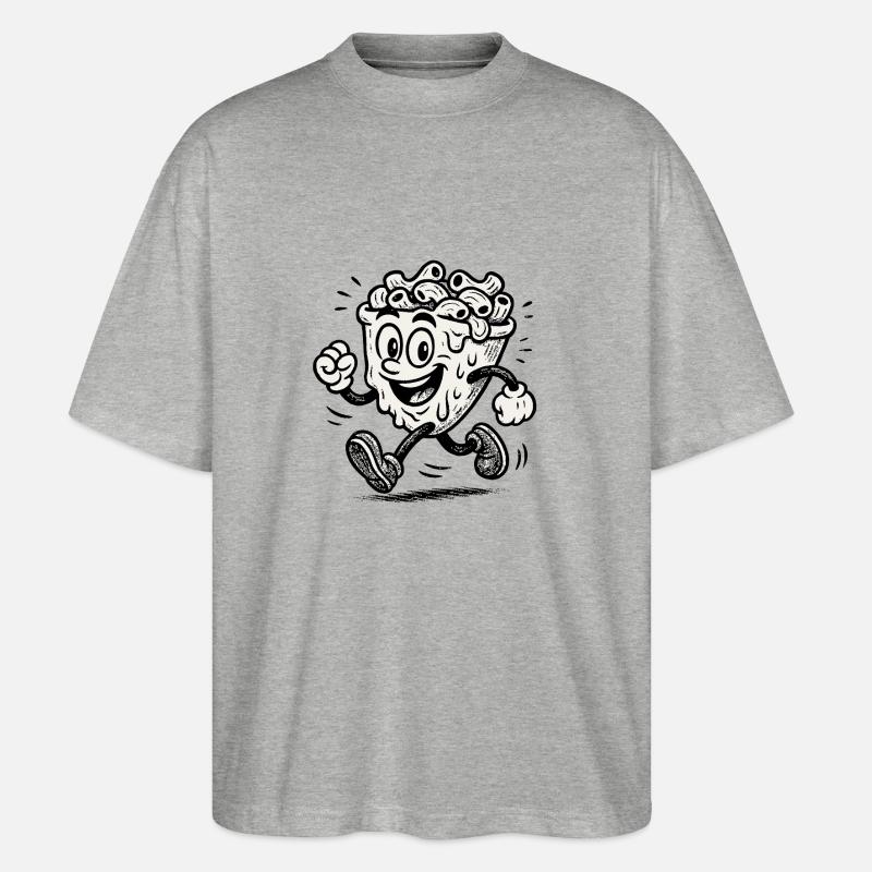 mac n cheese - Stanley/Stella Oversized Unisex Bio T-Shirt Blaster 2.0 - Grau meliert