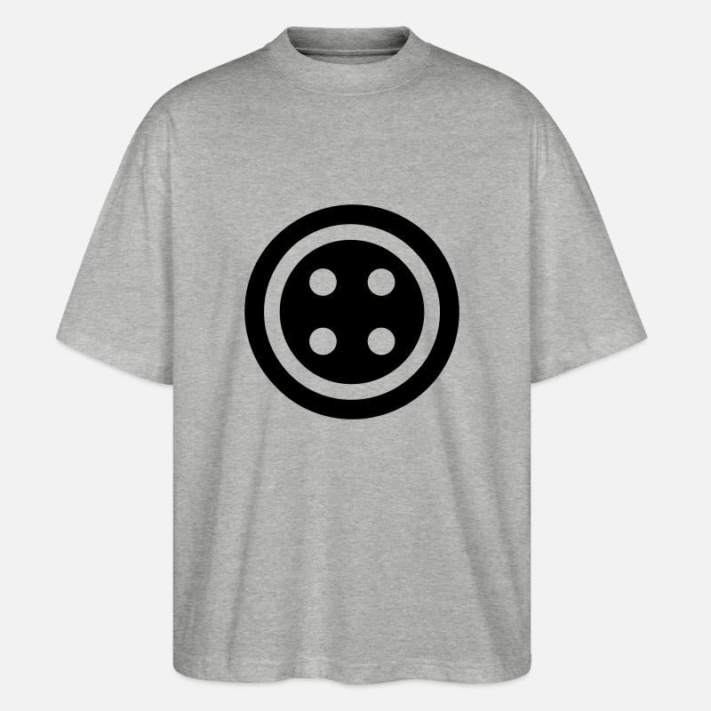 Knopf - Stanley/Stella Oversized Unisex Bio T-Shirt Blaster 2.0 - Grau meliert