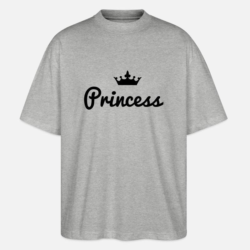 Princess - Stanley/Stella Oversized Unisex Bio T-Shirt Blaster 2.0 - Grau meliert