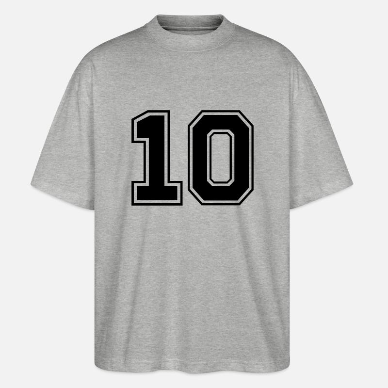 zehn - T-shirt bio Blaster 2.0 coupe oversize Stanley/Stella Unisexe - gris chiné