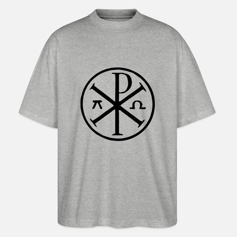 Alpha-Omega - Stanley/Stella Oversized Unisex Bio T-Shirt Blaster 2.0 - Grau meliert