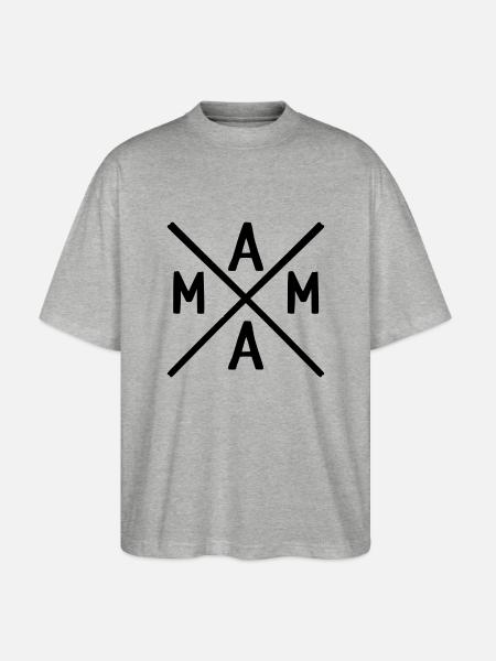 Mama - Stanley/Stella Oversized Unisex Bio T-Shirt Blaster 2.0 - Grau meliert