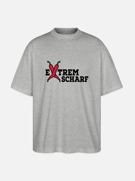 extrem scharf - Stanley/Stella Oversized Unisex Bio T-Shirt Blaster 2.0 - Grau meliert