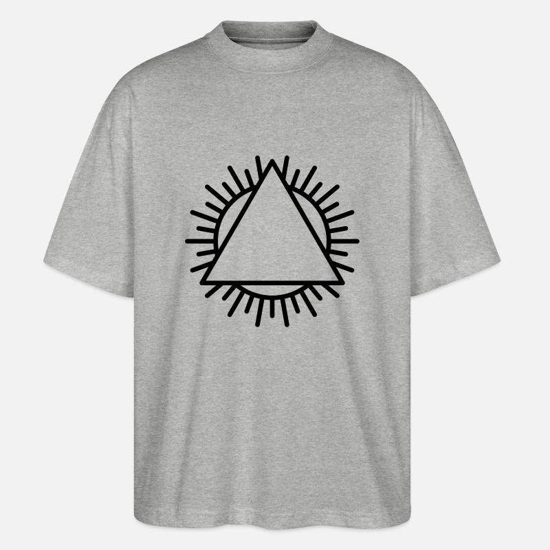 Dreieck - Stanley/Stella Oversized Unisex Bio T-Shirt Blaster 2.0 - Grau meliert