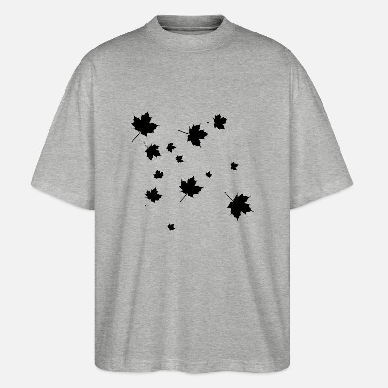 baum blätter - Stanley/Stella Oversized Unisex Bio T-Shirt Blaster 2.0 - Grau meliert