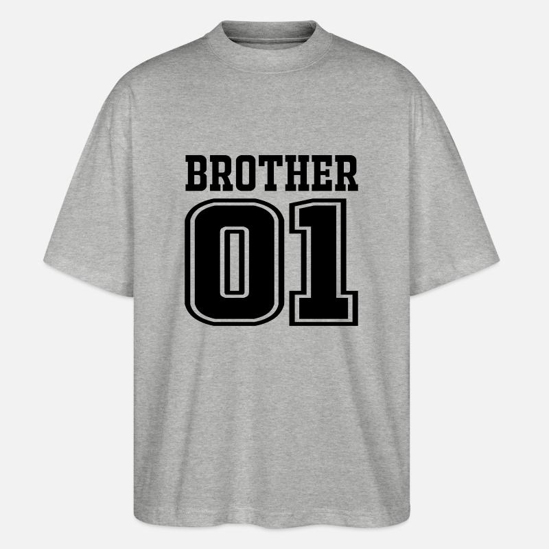 brother - Stanley/Stella Oversized Unisex Bio T-Shirt Blaster 2.0 - Grau meliert