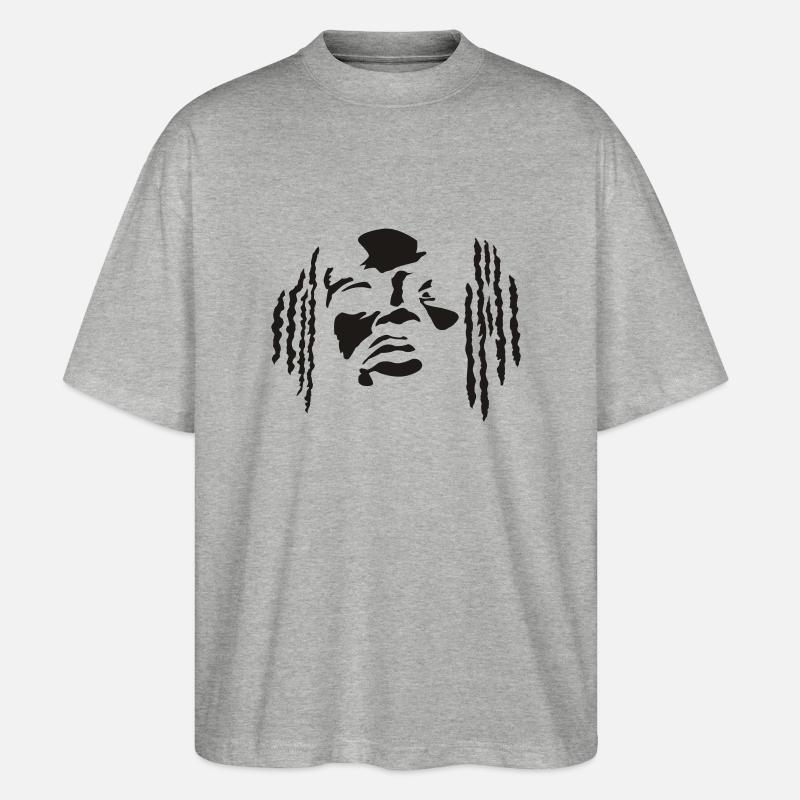 Rasta - Stanley/Stella Oversized Unisex Bio T-Shirt Blaster 2.0 - Grau meliert