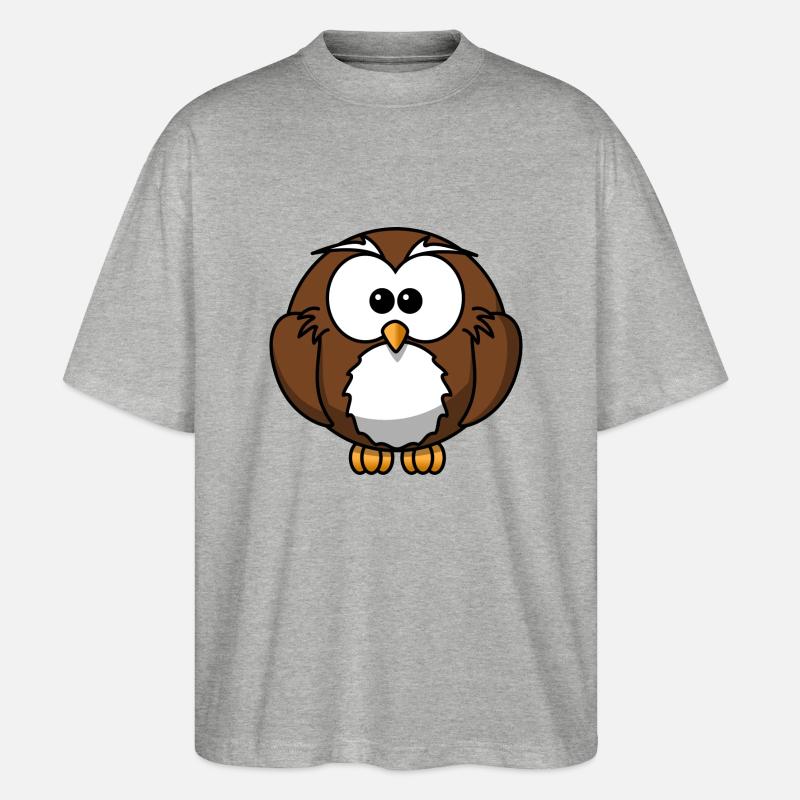 penguin113 - Stanley/Stella Oversized Unisex Bio T-Shirt Blaster 2.0 - Grau meliert
