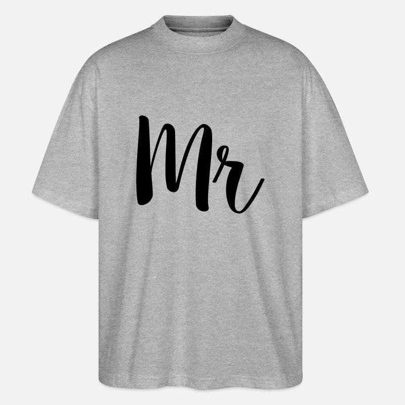 mr simple - Stanley/Stella Oversized Unisex Bio T-Shirt Blaster 2.0 - Grau meliert