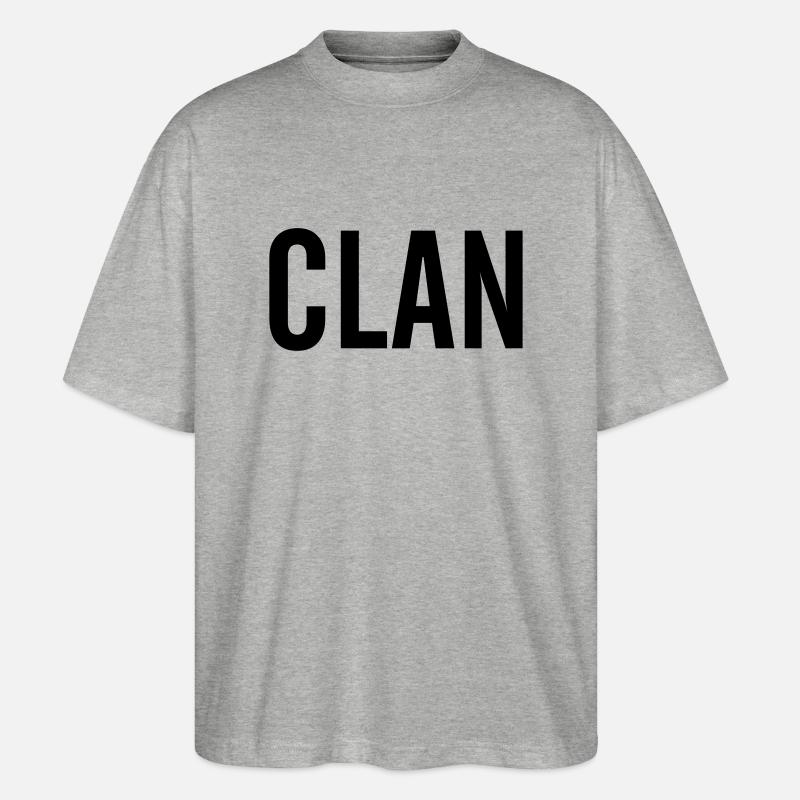 Clan - Stanley/Stella Oversized Unisex Bio T-Shirt Blaster 2.0 - Grau meliert