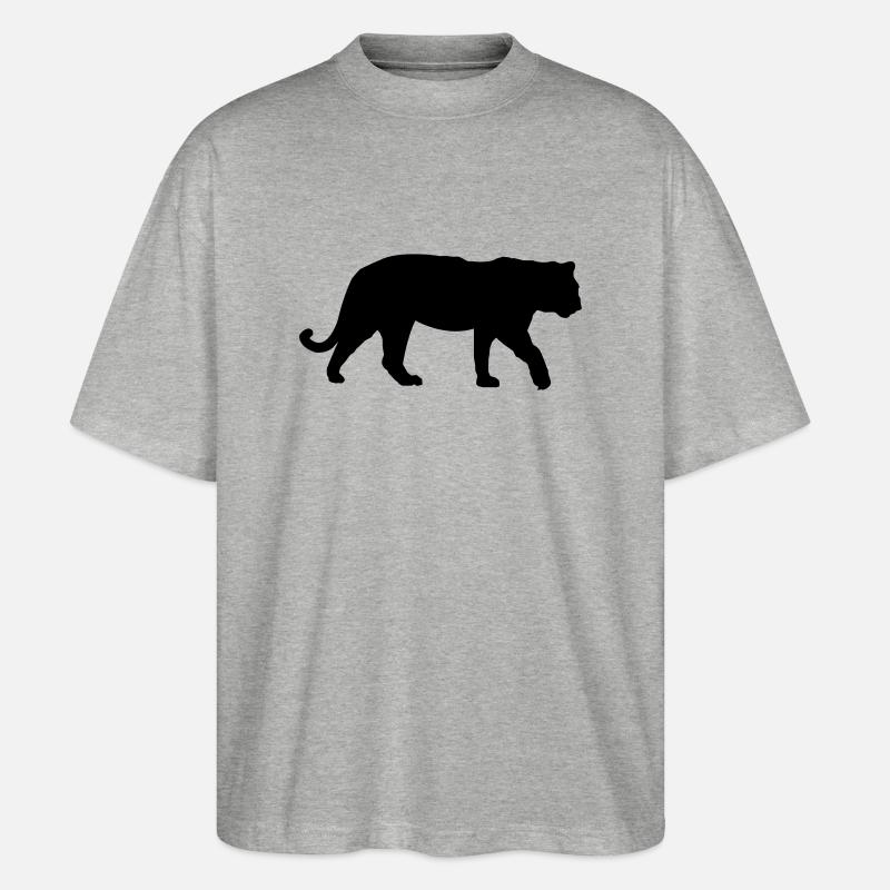 tiger - Stanley/Stella Oversized Unisex Bio T-Shirt Blaster 2.0 - Grau meliert