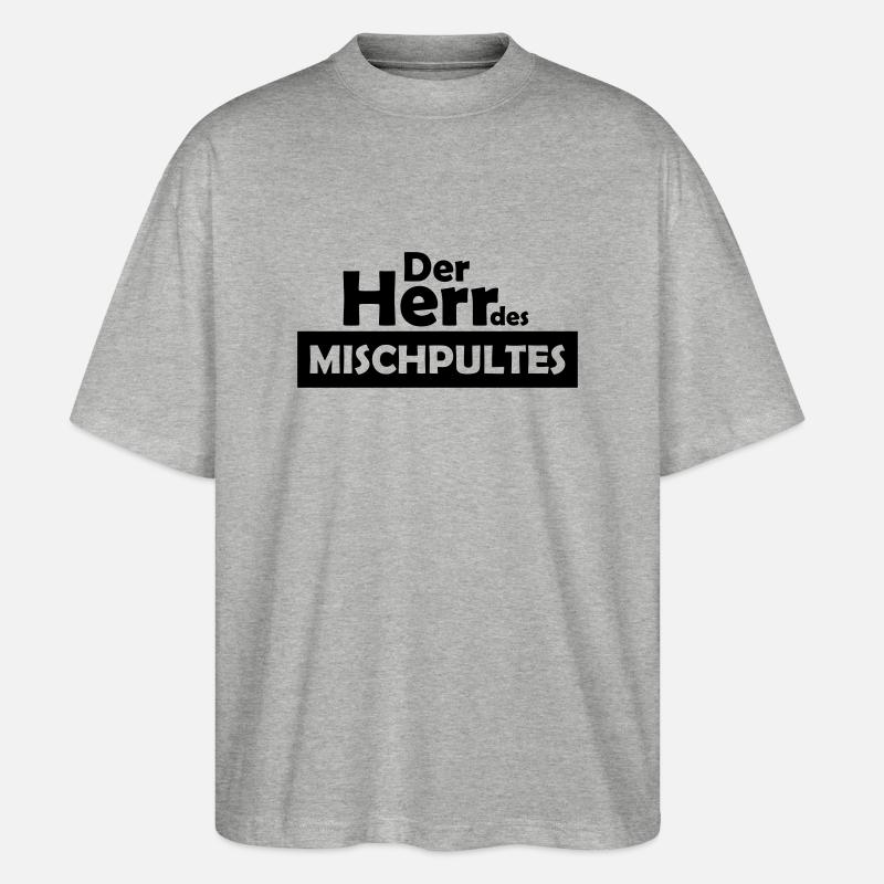 der herr des mischpultes - Stanley/Stella Oversized Unisex Bio T-Shirt Blaster 2.0 - Grau meliert