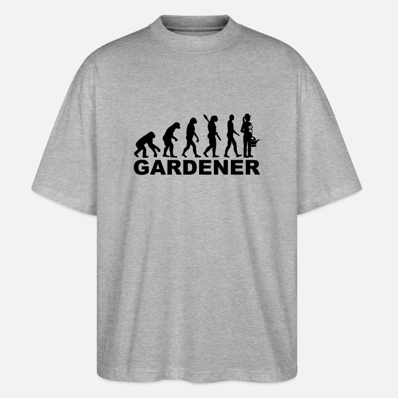 Gärtnerin - Stanley/Stella Oversized Unisex Bio T-Shirt Blaster 2.0 - Grau meliert