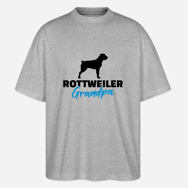 Rottweiler - Stanley/Stella Oversized Unisex Bio T-Shirt Blaster 2.0 - Grau meliert