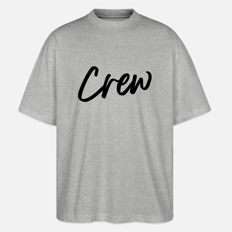 crew - Stanley/Stella Oversized Unisex Bio T-Shirt Blaster 2.0 - Grau meliert