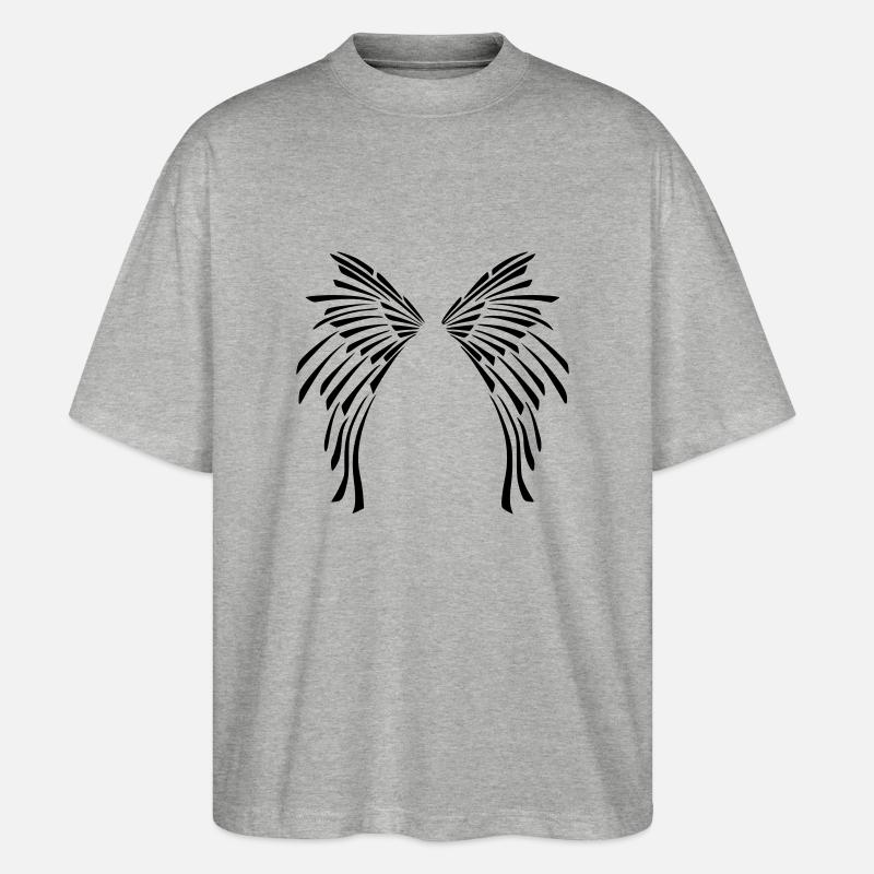 ailes_tribal - Stanley/Stella Oversized Unisex Bio T-Shirt Blaster 2.0 - Grau meliert