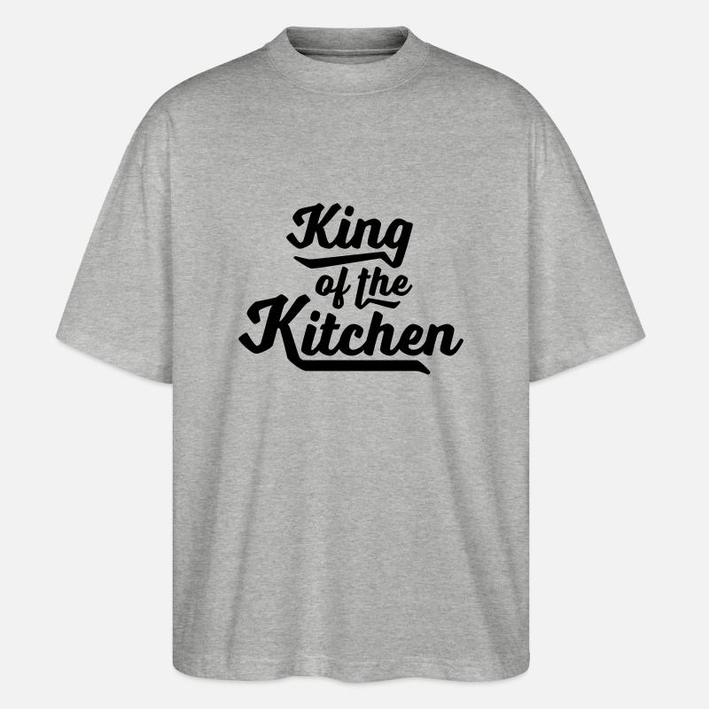 kochen - Stanley/Stella Oversized Unisex Bio T-Shirt Blaster 2.0 - Grau meliert