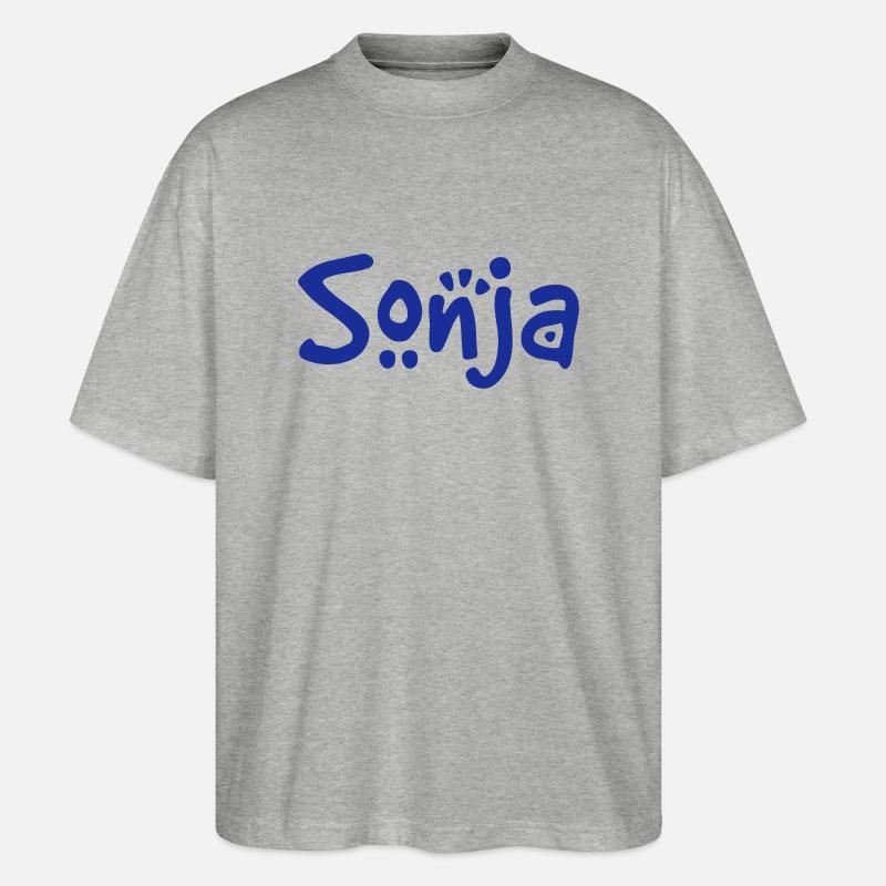 Sonja - Stanley/Stella Oversized Unisex Bio T-Shirt Blaster 2.0 - Grau meliert