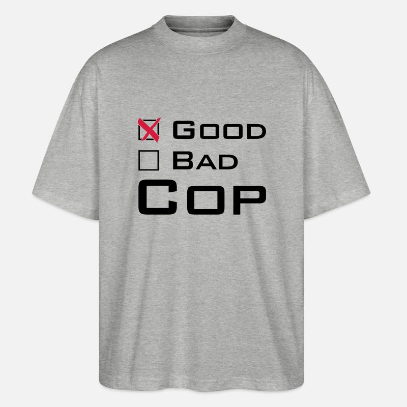 Good Cop - Stanley/Stella Oversized Unisex Bio T-Shirt Blaster 2.0 - Grau meliert